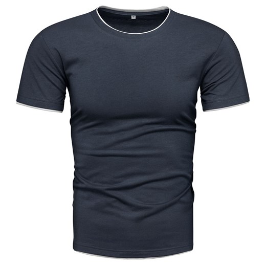 Koszulka męska t-shirt granatowy Recea ze sklepu Recea.pl w kategorii T-shirty męskie - zdjęcie 186195924