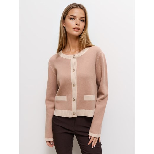 Mohito - Kardigan - beżowy ze sklepu Mohito w kategorii Swetry damskie - zdjęcie 186196222