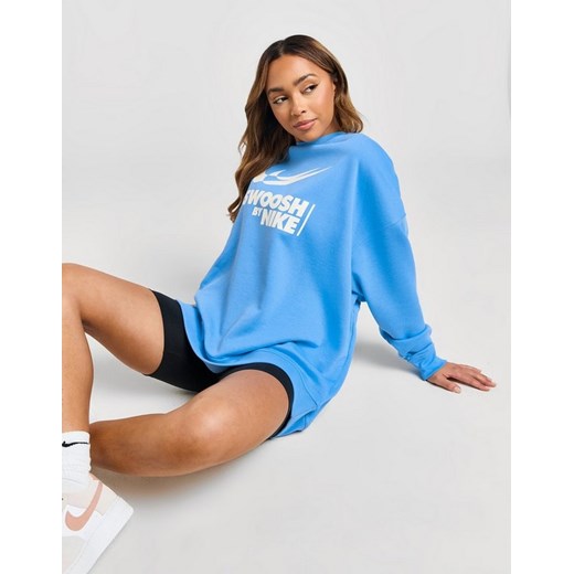 NIKE BLUZA W NSW FLC OS CREW GLS ze sklepu JD Sports  w kategorii Bluzy damskie - zdjęcie 186196690