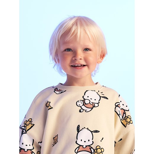 Reserved - Bawełniana bluza Pochacco - beżowy ze sklepu Reserved w kategorii Bluzy chłopięce - zdjęcie 186197102