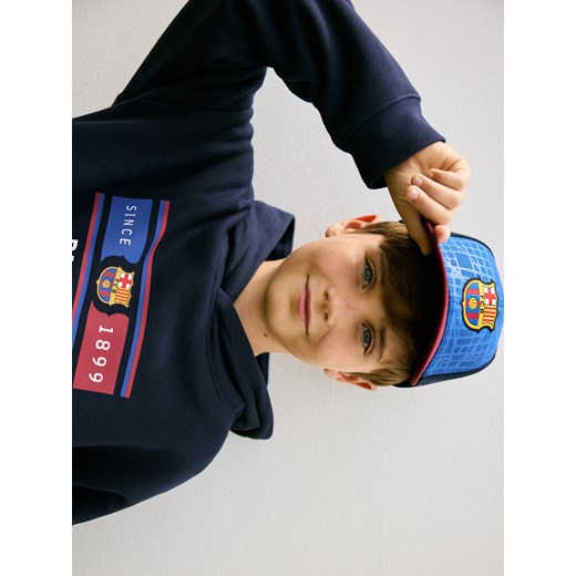 Reserved - Czapka FC Barcelona - granatowy Reserved ONE SIZE Reserved
