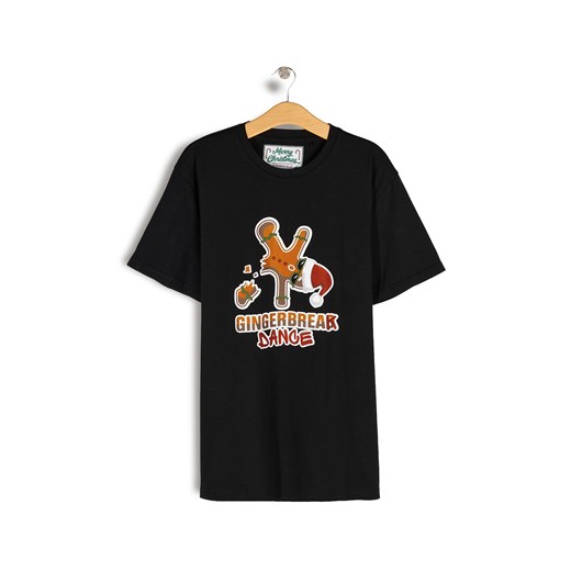 GATE Bawełniana koszulka ze świątecznym nadrukiem S ze sklepu gateshop w kategorii T-shirty męskie - zdjęcie 186199364