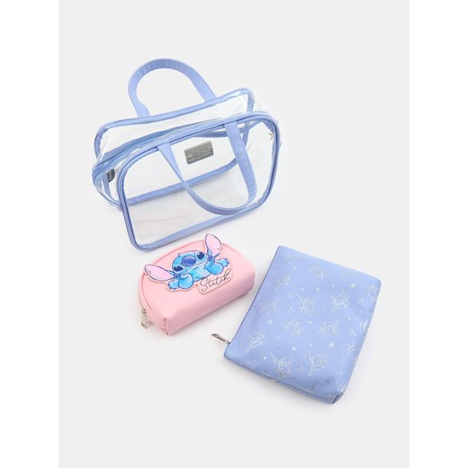 Sinsay - Kosmetyczki 3 pack Stitch - wielobarwny Sinsay One Size Sinsay