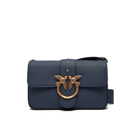 Torebka PINKO Love One Mini Slouchy Fl Al 25-26 104340 A2OX Granatowy ze sklepu eobuwie.pl w kategorii Listonoszki - zdjęcie 186199790