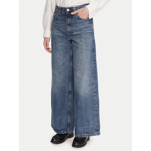 Tommy Hilfiger Jeansy WW0WW46731 Niebieski Wide Leg ze sklepu MODIVO w kategorii Jeansy damskie - zdjęcie 186200473