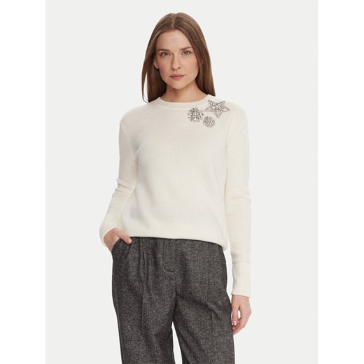 KAOS Sweter RI1KT022 Écru Regular Fit ze sklepu MODIVO w kategorii Swetry damskie - zdjęcie 186200590
