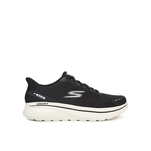 Skechers Sneakersy Go Walk Arch Fit N-Joy 217075 BKW Czarny ze sklepu MODIVO w kategorii Buty sportowe męskie - zdjęcie 186200644