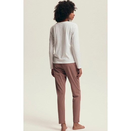 Henderson bawełniana piżama damska Delanie 43701-39X, Kolor ecru-brudny róż, Rozmiar S, Henderson ze sklepu Primodo w kategorii Piżamy damskie - zdjęcie 186202154