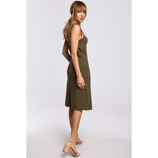 made of emotion Sukienka w kolorze khaki L promocyjna cena Limango Polska