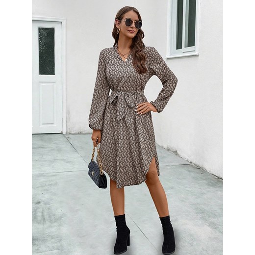 Ariel Tesoro Sukienka w kolorze beżowo-czarnym ze sklepu Limango Polska w kategorii Sukienki - zdjęcie 186202634