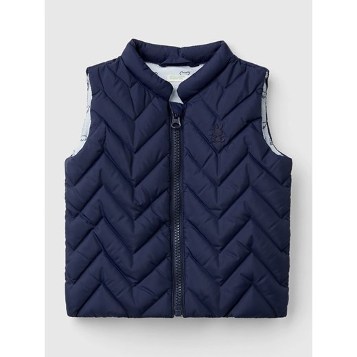 Benetton Kamizelka pikowana w kolorze granatowym ze sklepu Limango Polska w kategorii Odzież dla niemowląt - zdjęcie 186202992