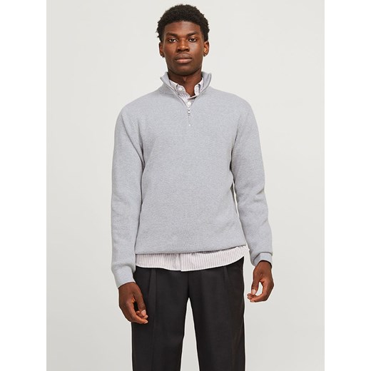 Jack &amp; Jones Sweter &quot;Milano&quot; w kolorze jasnoszarym ze sklepu Limango Polska w kategorii Swetry męskie - zdjęcie 186203380