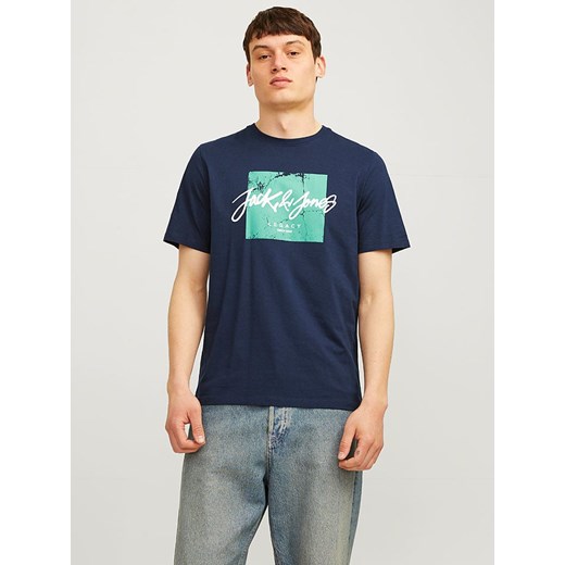 Jack &amp; Jones Koszulka w kolorze granatowym ze sklepu Limango Polska w kategorii T-shirty męskie - zdjęcie 186203393