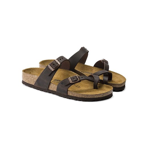 Birkenstock Skórzane japonki "Mayari" w kolorze czarnym 37 Limango Polska promocja