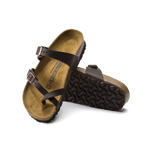 Birkenstock Skórzane japonki "Mayari" w kolorze czarnym 40 wyprzedaż Limango Polska