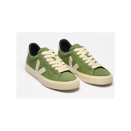 Veja Skórzane sneakersy &quot;Campo Bold&quot; w kolorze zielonym ze sklepu Limango Polska w kategorii Trampki damskie - zdjęcie 186203613