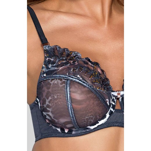 NOVIKA Sophie N 03 biustonosz soft, Kolor szary-wzór, Rozmiar 105B, Ava ze sklepu Intymna w kategorii Biustonosze - zdjęcie 186203880
