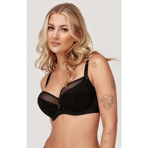 Azal biustonosz półusztywniany semi-soft czarny Vanessa, Kolor czarny, Rozmiar 70E, AZAL - id: 215166 - marki Azal - 186203902 Azal biustonosz półusztywniany semi-soft czarny Vanessa, Kolor czarny, Rozmiar 70E, AZAL ze sklepu Intymna w kategorii Biustonosze - zdjęcie 186203902