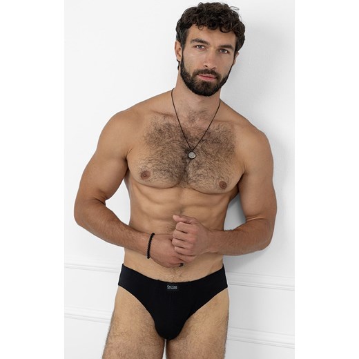 Czarne slipy męskie Apollo, Kolor czarny, Rozmiar S, Gee One ze sklepu Intymna w kategorii Majtki męskie - zdjęcie 186204262