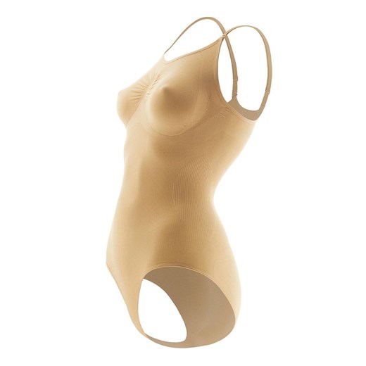 Marilyn modelujące body damskie beżowe Slim Emotion, Kolor beżowy, Rozmiar S, Marilyn ze sklepu Intymna w kategorii Body damskie - zdjęcie 186204483