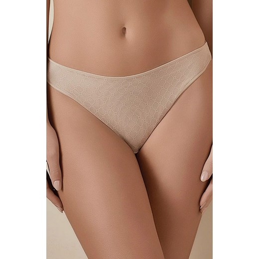 Figi damskie beżowe Katia, Kolor beżowy, Rozmiar L, Selene ze sklepu Intymna w kategorii Majtki damskie - zdjęcie 186204683
