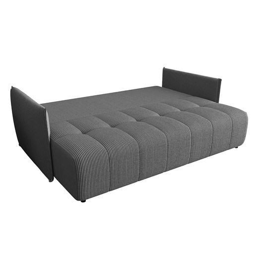 Szara rozkładana sztruksowa sofa tapicerowana S8-F56 Elior Edinos.pl