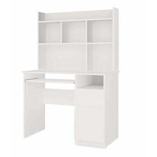 Funkcjonalne białe biurko prawostronne H7-N37 ze sklepu Edinos.pl w kategorii Biurka i sekretarzyki - zdjęcie 186204864