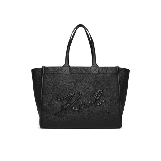 Torebka KARL LAGERFELD A4W30257 Czarny ze sklepu eobuwie.pl w kategorii Torby Shopper bag - zdjęcie 186205751