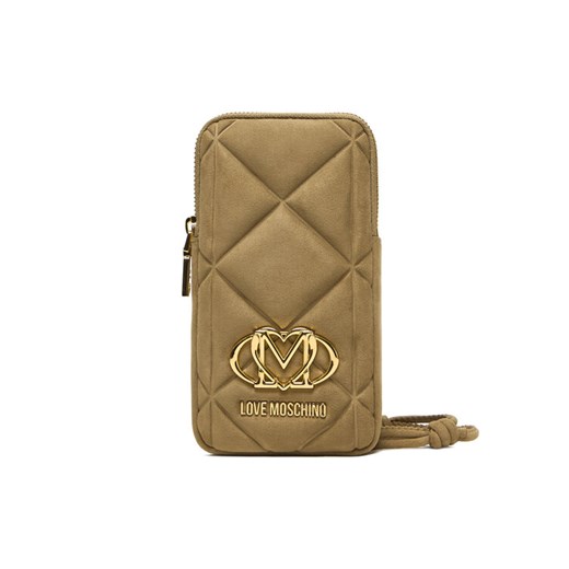 Torebka na telefon LOVE MOSCHINO JC5645PP0NKE0105 Beżowy ze sklepu eobuwie.pl w kategorii Etui - zdjęcie 186205753