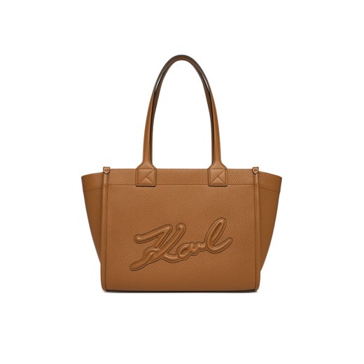 Torebka KARL LAGERFELD A4W30258 Brązowy ze sklepu eobuwie.pl w kategorii Torby Shopper bag - zdjęcie 186205772