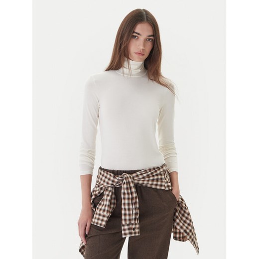 Weekend Max Mara Golf Multif 2525946022 Écru Slim Fit ze sklepu MODIVO w kategorii Swetry damskie - zdjęcie 186205903