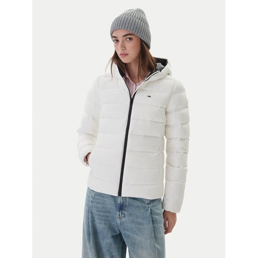 Tommy Jeans Kurtka puchowa DW0DW21617 Biały Regular Fit ze sklepu MODIVO w kategorii Kurtki damskie - zdjęcie 186205922