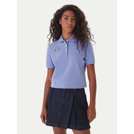 Kappa Polo Logo Sharas Wss 302B3C0 Fioletowy Regular Fit ze sklepu MODIVO w kategorii Bluzki damskie - zdjęcie 186205924