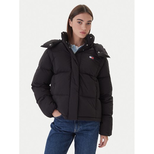 Tommy Jeans Kurtka puchowa DW0DW21623 Czarny Regular Fit ze sklepu MODIVO w kategorii Kurtki damskie - zdjęcie 186205932