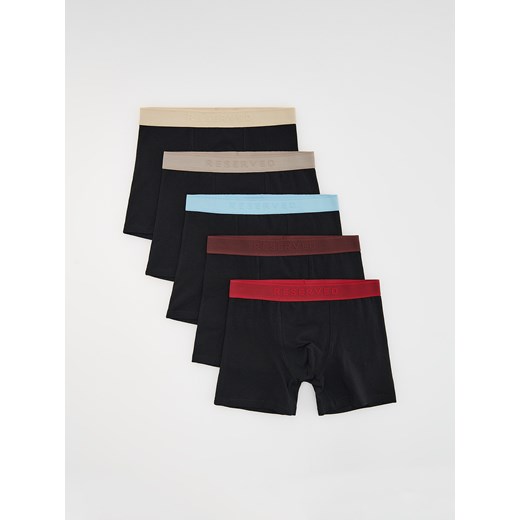 Reserved - 5 pack bokserek Long - czarny ze sklepu Reserved w kategorii Majtki męskie - zdjęcie 186206804