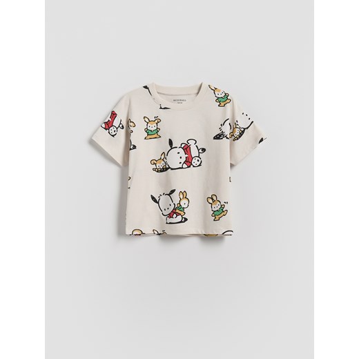 Reserved - T-shirt Pochacco - beżowy ze sklepu Reserved w kategorii Odzież dla niemowląt - zdjęcie 186206830