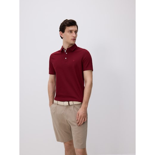 Reserved - Koszulka polo regular fit - jasnofioletowy ze sklepu Reserved w kategorii T-shirty męskie - zdjęcie 186206970