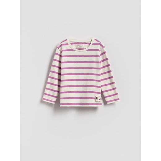 Reserved - Bluzka w paski - złamana biel ze sklepu Reserved w kategorii Bluzki dziewczęce - zdjęcie 186207102