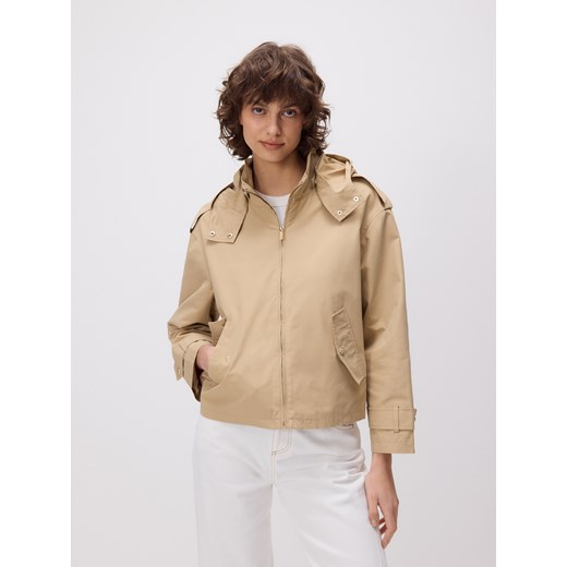 Reserved - Kurtka z odpinanym kapturem - beżowy ze sklepu Reserved w kategorii Kurtki damskie - zdjęcie 186207863