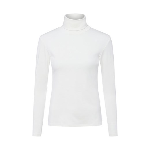 brookshire Damska koszulka z długim rękawem z golfem Kobiety Sztuczne włókno écru jednolity ze sklepu vangraaf w kategorii Bluzki damskie - zdjęcie 186207880