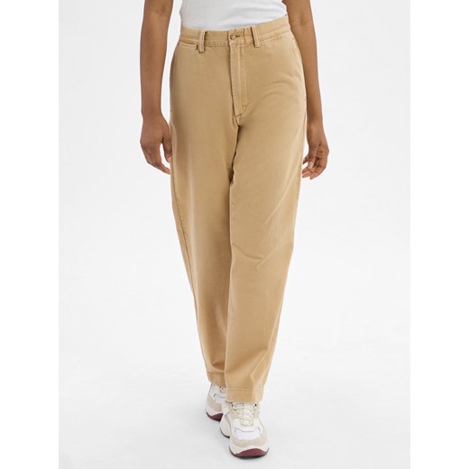 Polo Ralph Lauren Chino Kobiety Bawełna wielbłądzi jednolity ze sklepu vangraaf w kategorii Spodnie damskie - zdjęcie 186207893