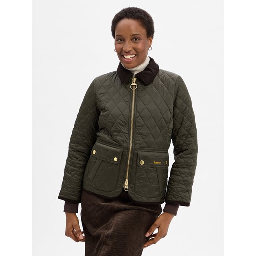 Barbour Damska kurtka pikowana - Beadnell Quilt Kobiety Sztuczne włókno oliwkowy jednolity ze sklepu vangraaf w kategorii Kurtki damskie - zdjęcie 186207901