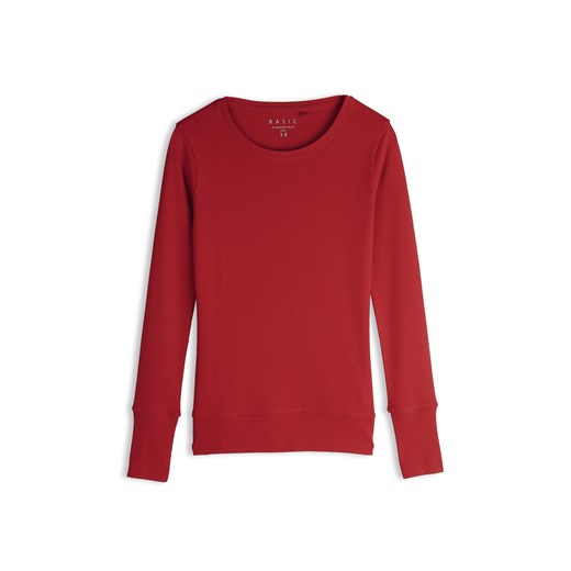 GATE Podstawowy bawełniany T-shirt z długim rękawem 34 ze sklepu gateshop w kategorii Bluzki damskie - zdjęcie 186208070