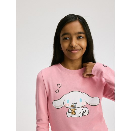 Reserved - Koszulka Cinnamoroll - brudny róż Reserved 122/128 (6-8 lat) promocyjna cena Reserved