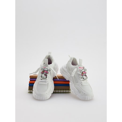 Reserved - Lekkie sneakersy Hello Kitty - biały ze sklepu Reserved w kategorii Buty sportowe dziecięce - zdjęcie 186209123