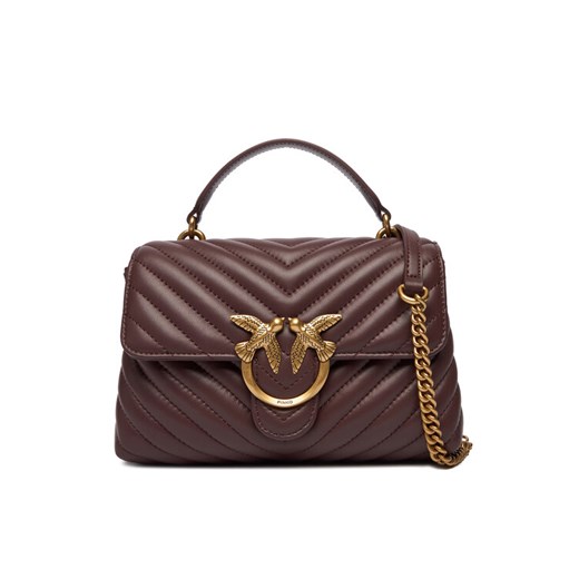 PINKO Torebka Love Lady Puff Mini Cl Al 25-26 PLTT 100044 A0GK Bordowy ze sklepu MODIVO w kategorii Listonoszki - zdjęcie 186209953