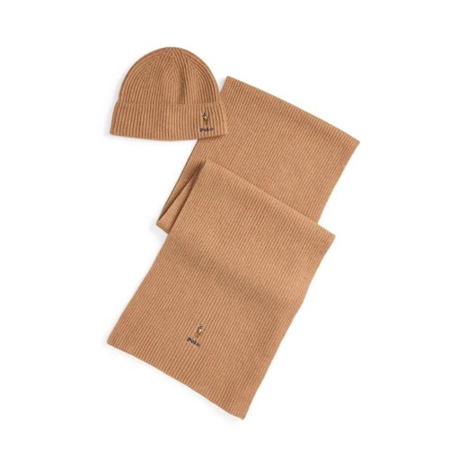 POLO RALPH LAUREN Wełniany szal + czapka ze sklepu Gomez Fashion Store w kategorii Czapki zimowe damskie - zdjęcie 186211041