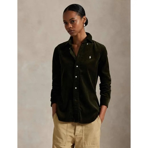 POLO RALPH LAUREN Sztruksowa koszula | Slim Fit | stretch ze sklepu Gomez Fashion Store w kategorii Koszule damskie - zdjęcie 186211071