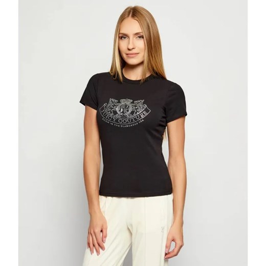 Juicy Couture T-shirt DOG CREST HILTON | Slim Fit ze sklepu Gomez Fashion Store w kategorii Bluzki damskie - zdjęcie 186211074