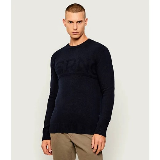 Herno Wełniany sweter | Regular Fit - id: HN255M000004002 - marki Herno - 186211132 Herno Wełniany sweter | Regular Fit ze sklepu Gomez Fashion Store w kategorii Swetry męskie - zdjęcie 186211132